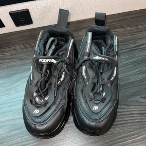 Chunky Fashion Men's Casual Shoes Leather Platform Outdoor Running Sneakers EU41